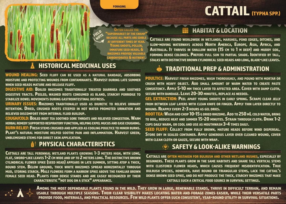 CATTAIL reference card