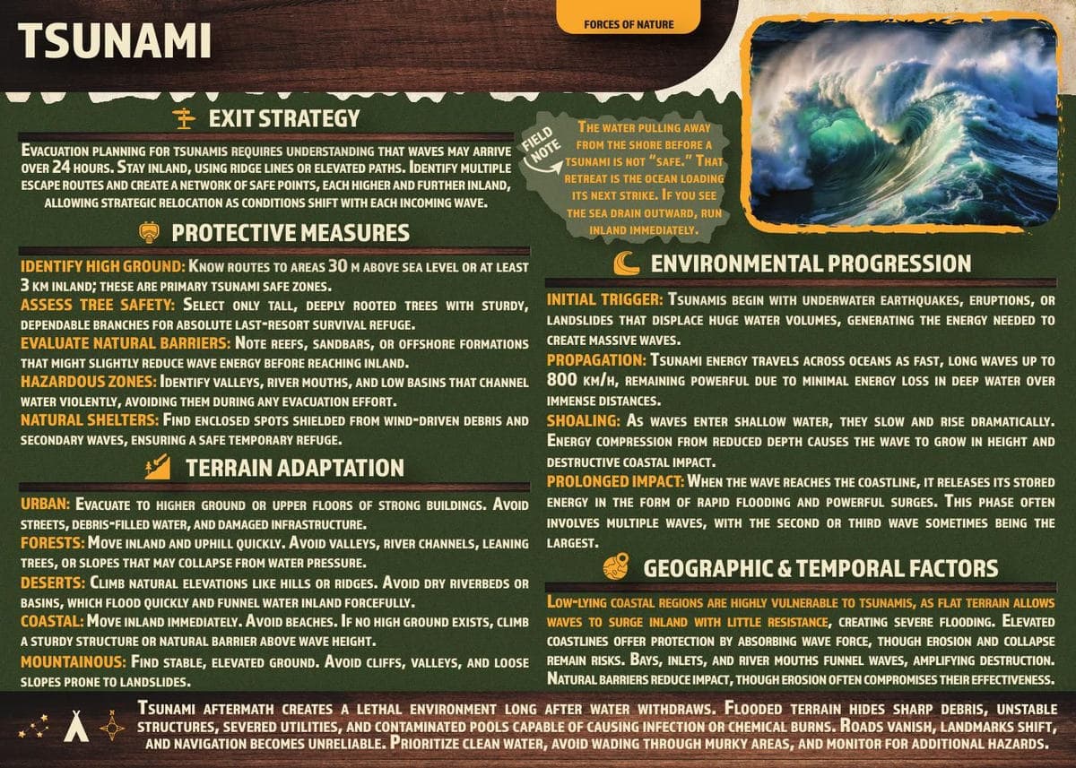 TSUNAMI reference card