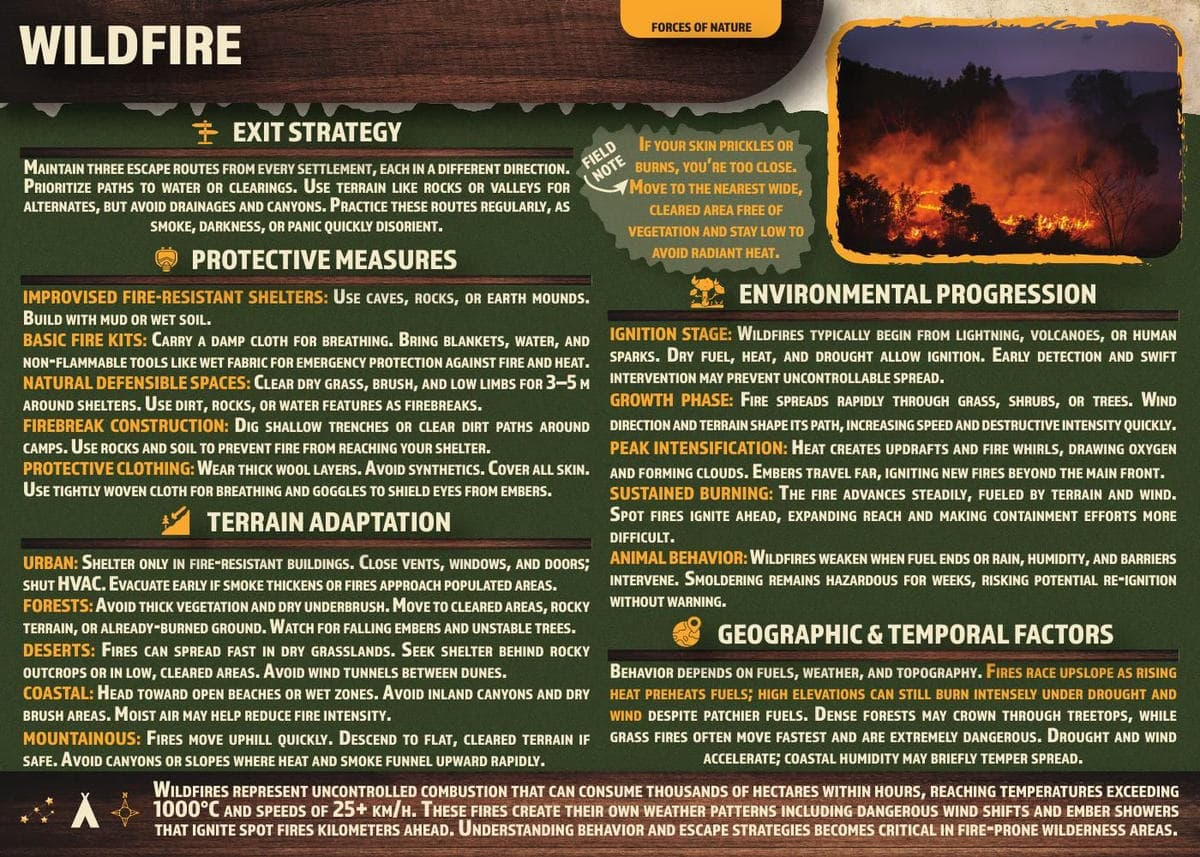 WILDFIRE reference card
